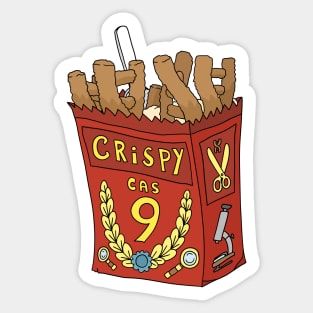 Crispy cas 9 DNA brain food. Sticker